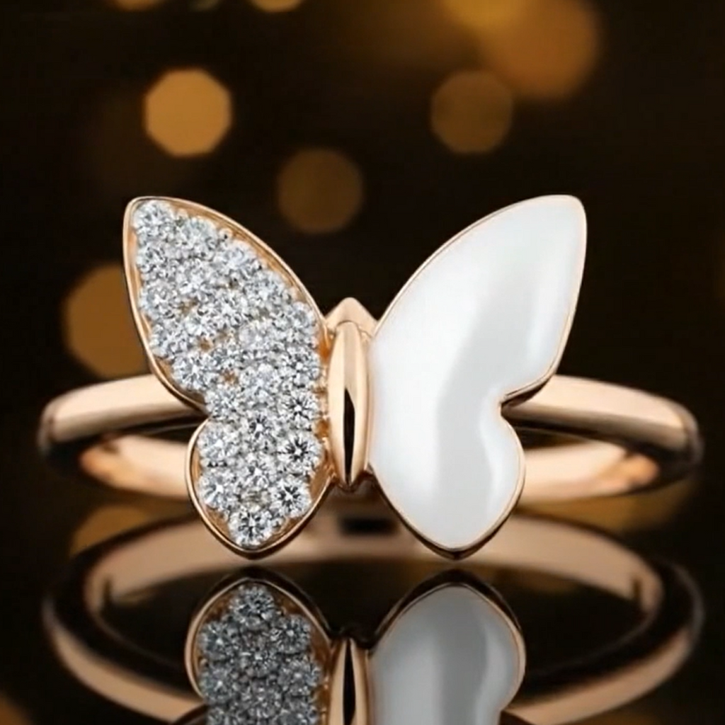 White buttterfly flutter